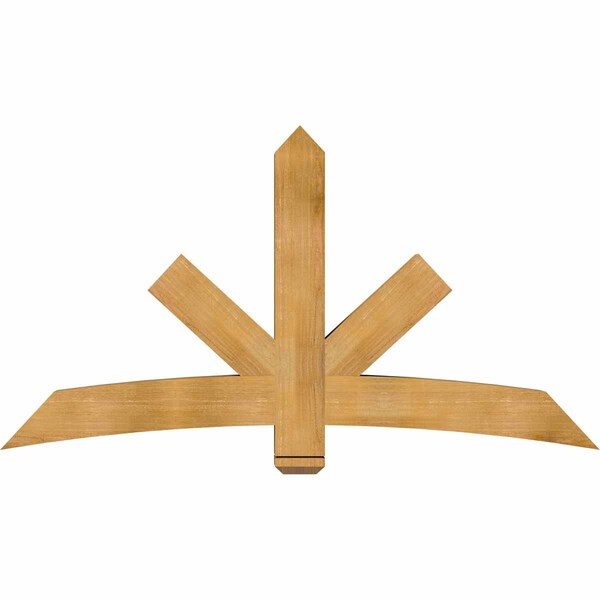 Ekena Millwork Alberta Rough Sawn Timber Gable Bracket, Western Red Cedar, 72"W x 39"H x 6"D x 6"F, 13/12 Pitch GBW072X39X0606ALB00RWR - main